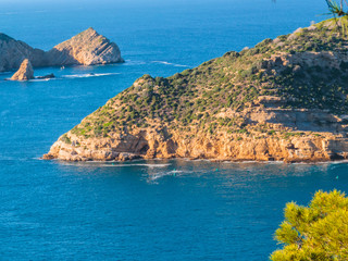 Fototapeta na wymiar Mediterranean coastline Javea