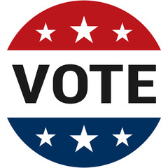 Vote - Election Day Icon Badge Sticker