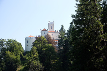 Fototapeta na wymiar Castle Trakoscan in Croatia, built around 1334 as a Croatia's northwestern fortification system