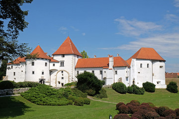 Varazdin castle in the Old Town, originally built in the 13th century in Varazdin, Croatia