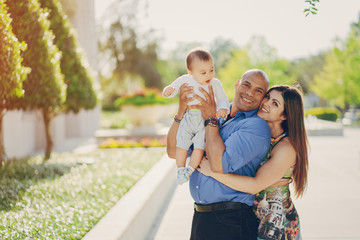 Fototapeta premium family on a walk