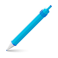 Ball pen. Vector illustration on white background