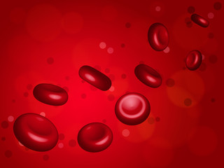 Red blood cells. Vector illustration