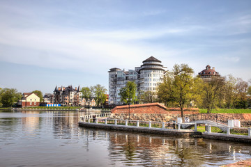 Embankment of the Upper Pond. Kaliningrad