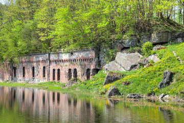 Fototapeta na wymiar Kaliningrad. Fort No. 5, military historical memorial complex