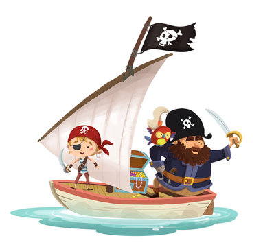 piratas en barco
