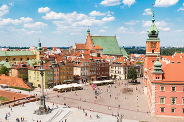 Obraz premium Warsaw Poland. View of the city.