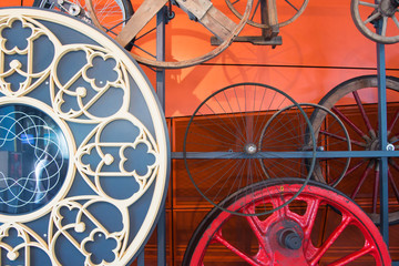 Graphics. Details of mechanics and hexagonal. Background. Technology and robotics. Abstraction.