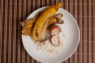 mess of the table after making cake recipe
