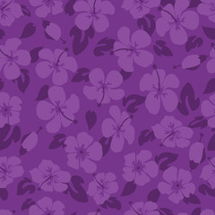 Hibiscus seamless pattern
