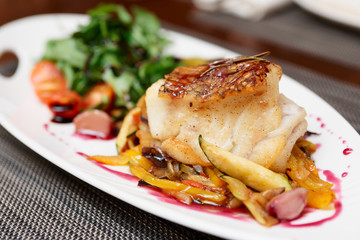 Fish fillet with vegetables