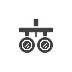 Ophthalmic equipment vector icon. filled flat sign for mobile concept and web design. Ophthalmic equipment simple solid icon. Symbol, logo illustration. Pixel perfect vector graphics
