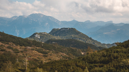 Beautiful alpine view at Feuerkogel summit -Ebensee - Salzburg - Austria