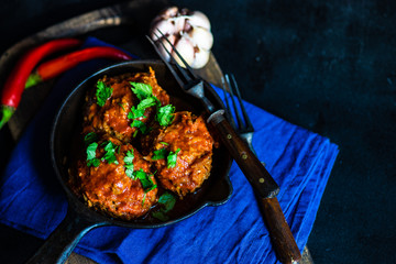 Meatballs with tomato sauce