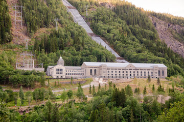 Vemork Hydroelectric Power Station at Rjukan Rjukan-Notodden UNESCO Industrial Heritage Site...