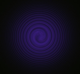 Purple fractal circle sphere. Fantasy fractal texture. Digital art. 3D rendering. Computer generated image.