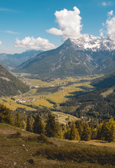 Beautiful alpine view near the Piller lake - Tyrol - Austria