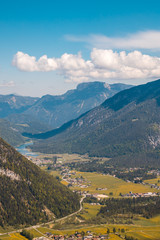 Fototapeta na wymiar Beautiful alpine view near the Piller lake - Tyrol - Austria