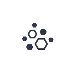 Fototapeta premium nanoparticles vector icon