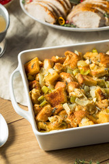 Homemade Bread Stuffing for Thanksgiving Dinner