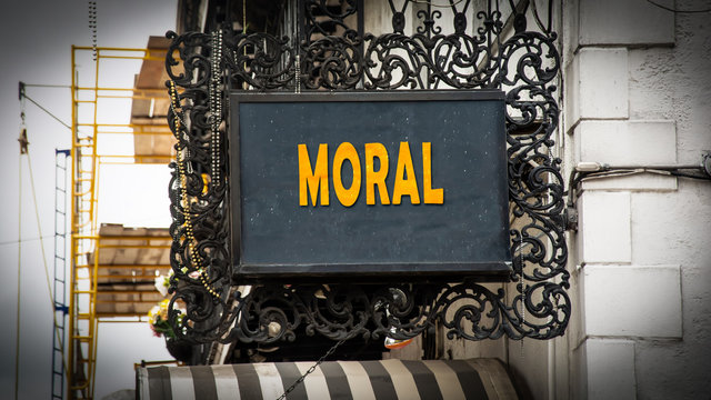 Schild 347 - Moral