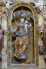 Our Lady altar in the chapel of St. Wolfgang in Vukovoj, Croatia