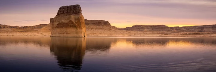 Tableaux ronds sur plexiglas Lac / étang Lac Powell en Arizona