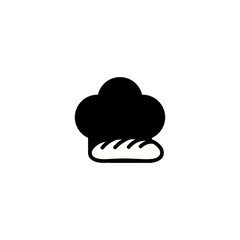 Hat Chef Bakery Outline Creative Abstract Menu Icon Logo Design Template Element Vector