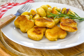 fried chicken with potato
