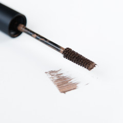 Brush brow and makeup artist in the set. Cut Bon and minimalism. Set of brushes and Flatley. Sterilization of instruments.