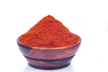 indian spices isolated on white