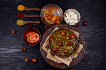 indian traditional palak paneer 