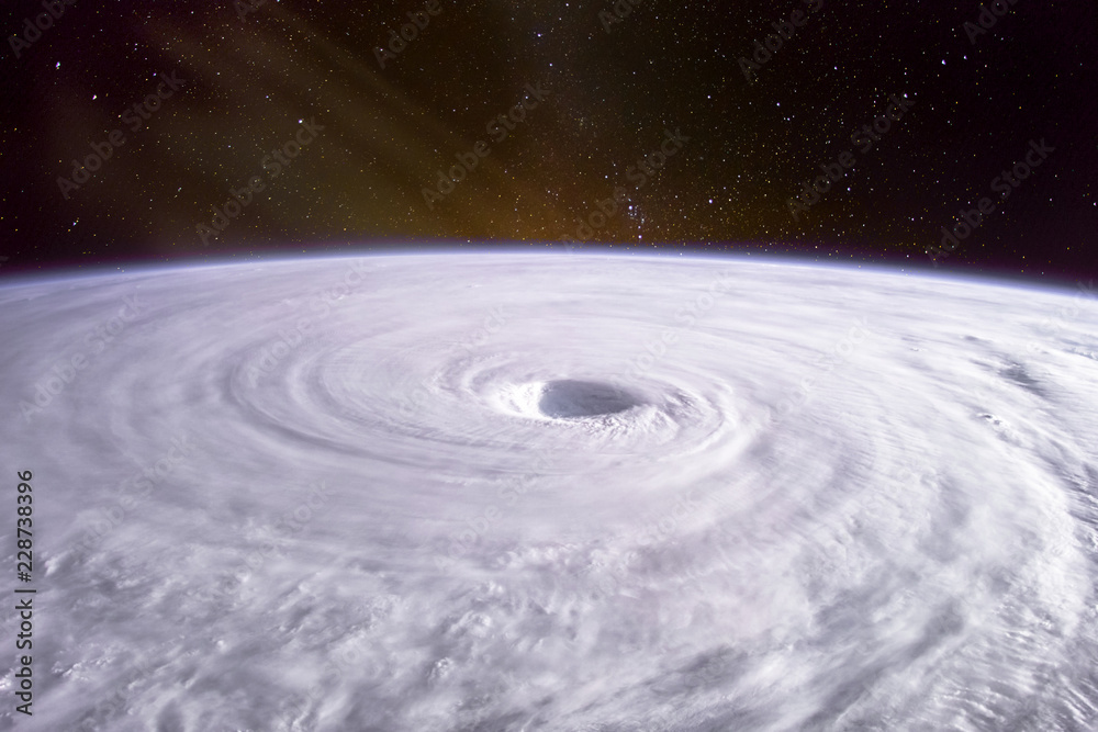Canvas Prints typhoon. satellite view. elements of this image furnished by nasa.