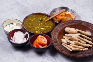 indian traditional palak paneer 