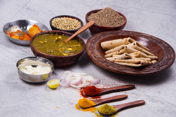 indian traditional palak paneer 