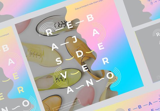 Conjunto futurista para redes sociales