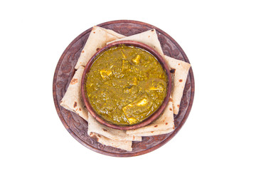 indian traditional palak paneer 