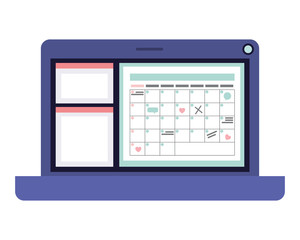 laptop computer isolated icon