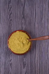 Coriander seeds, fresh coriander and powdered coriander