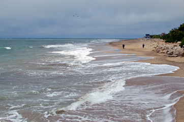 lonely beach landscape