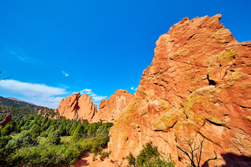 Garden of the Gods Red Rocks in Colorado
