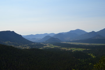 Fototapeta premium view of mountains