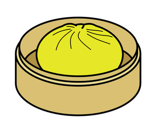 カレーまん蒸篭(色)