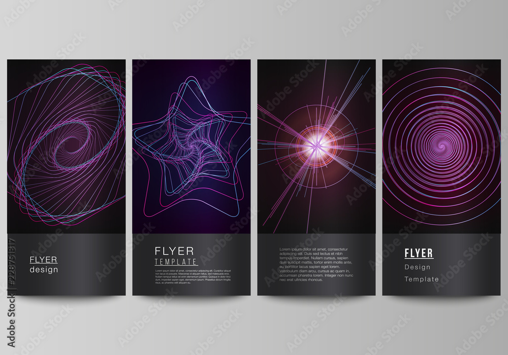 Poster the minimalistic vector illustration of the editable layout of flyer, banner design templates. rando