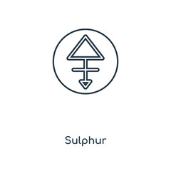 sulphur icon vector