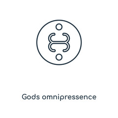 gods omnipressence icon vector
