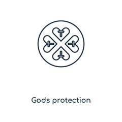 gods protection icon vector