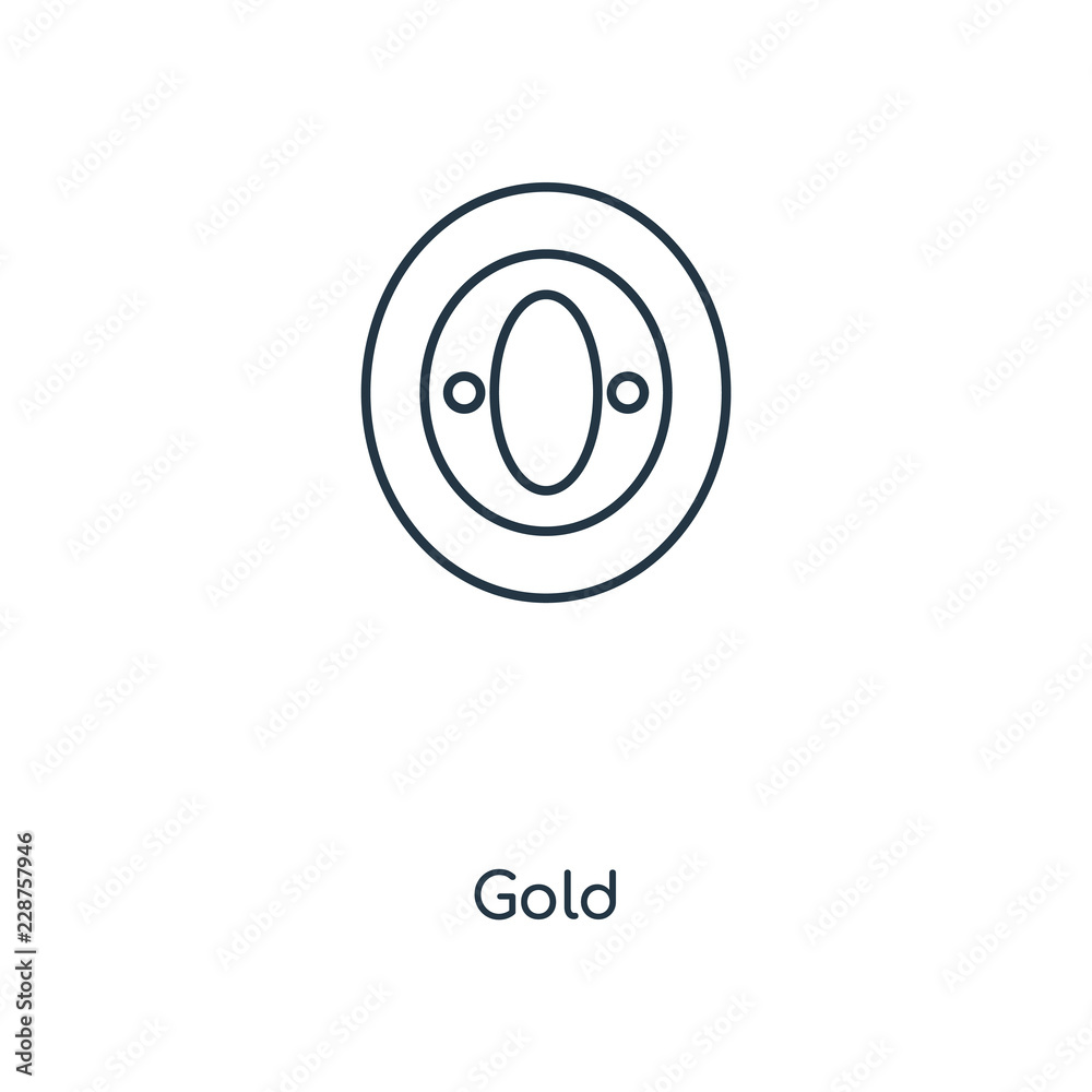 Wall mural gold icon vector