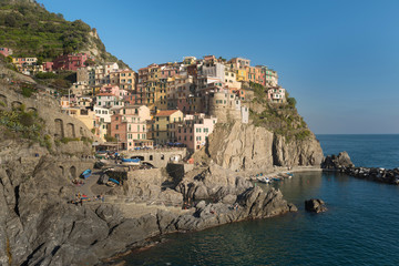 Fototapeta na wymiar Manarola- beautiful village in Cinque terre, Liguria, Italy
