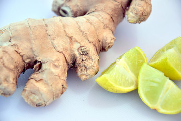 Ginger and Lemon on the table